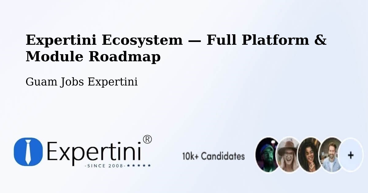 Expertini Ecosystem — Full Platform & Module Roadmap – Mongmong